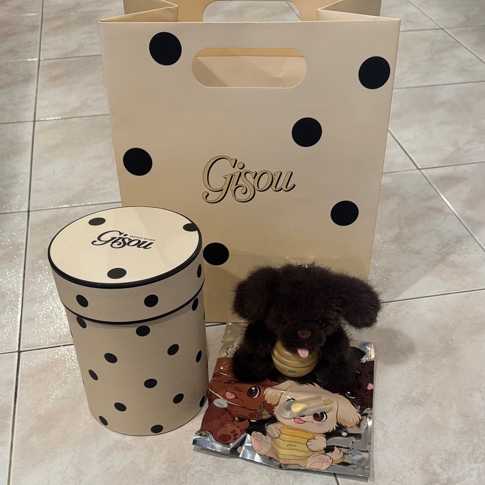 NWT Exclusive Sold Out Gisou Honeypup with Honey Glaze Collagen Therapy Lip Mask - Picture 2 of 10
